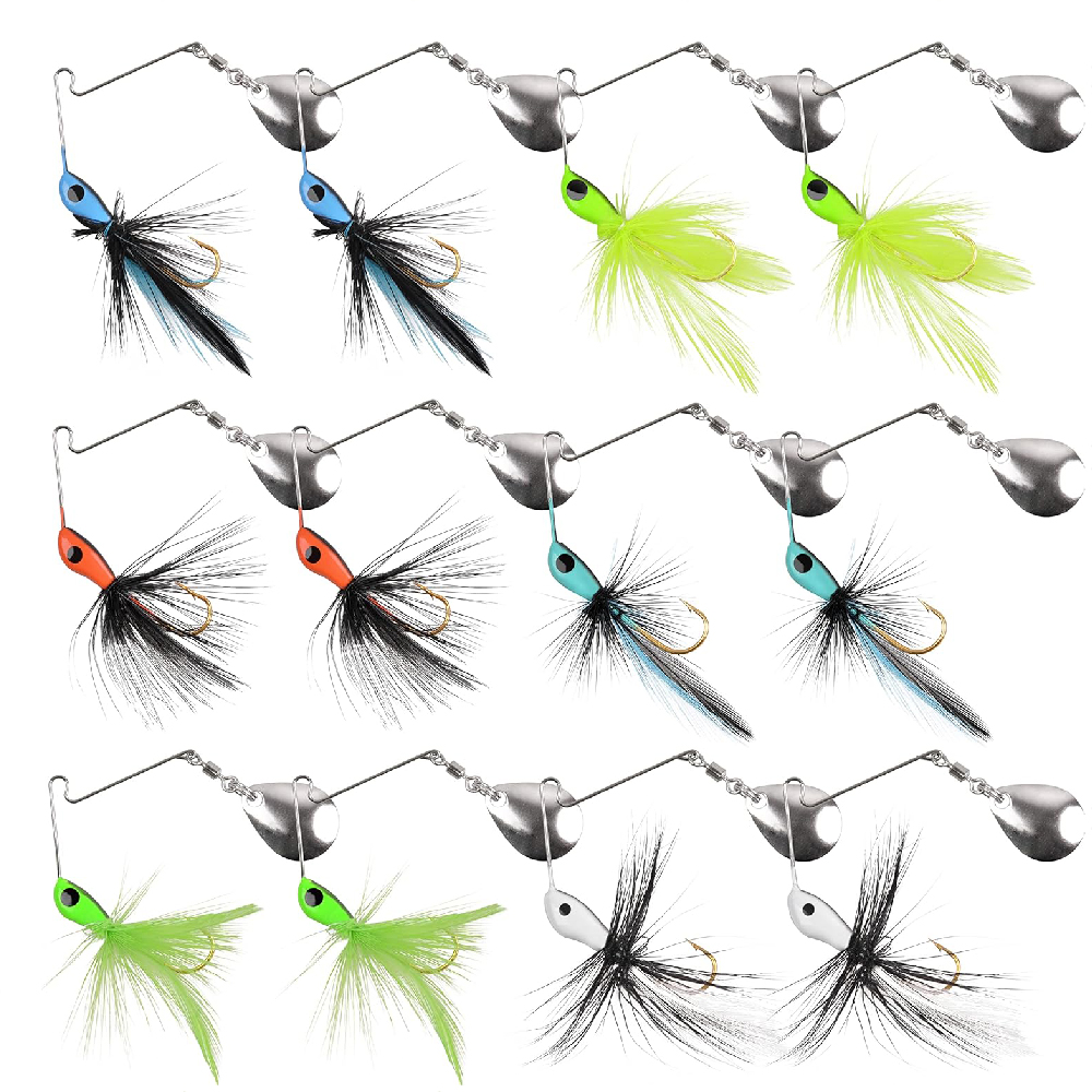 6 pièces/12 pièces Spinner app - Fishing Lure Spinnerbait avis et prix