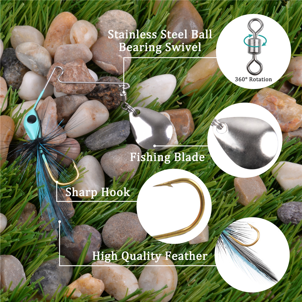 6 pièces/12 pièces Spinner app - Fishing Lure Spinnerbait avis et prix