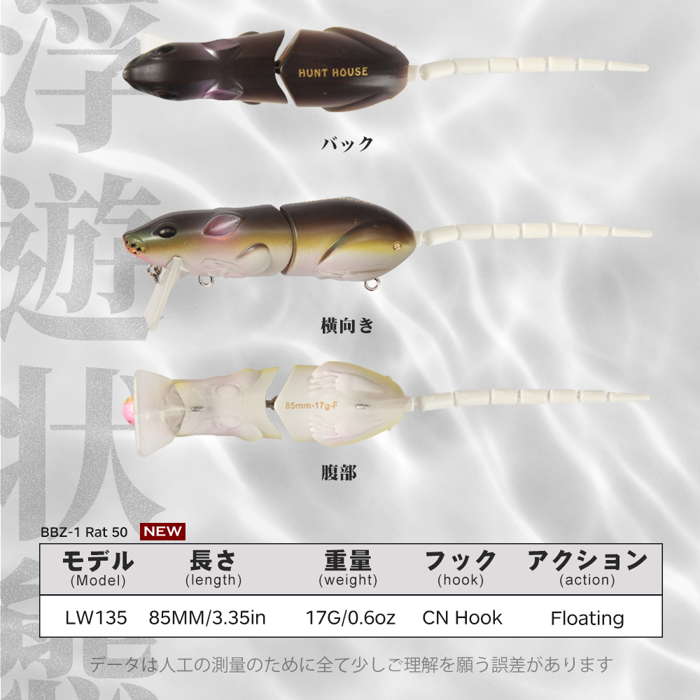 Leurre de pêche Hunthouse BBZ- - Fishing Lure Popper avis et prix