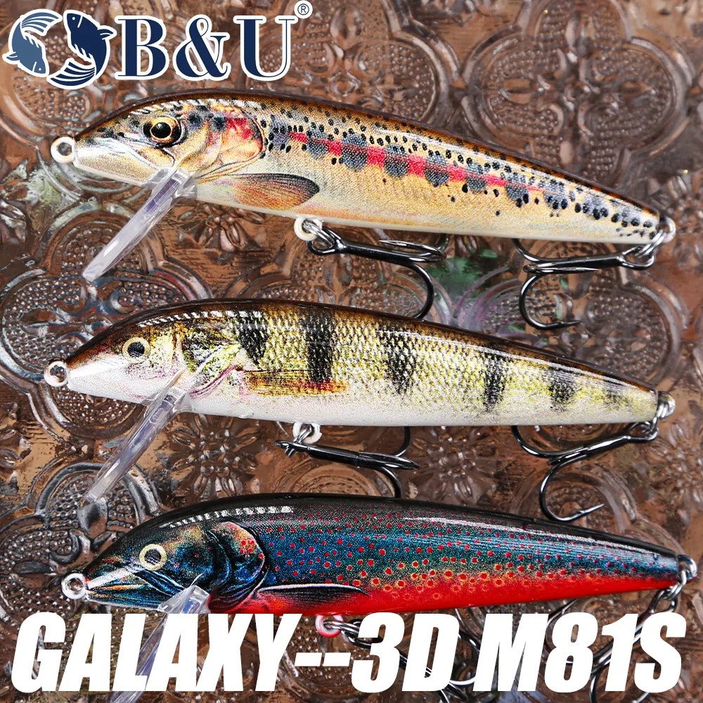 B & U 80mm coulant vairon Wobb - Fishing Lure Jerkbait avis et prix