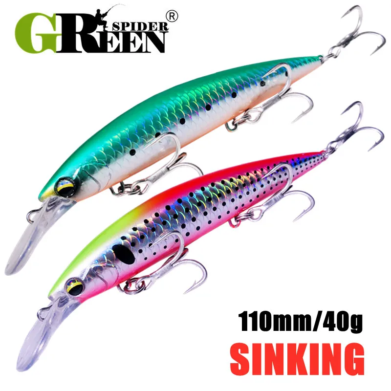 GREENSPIDER poids lourd vairon - Fishing Lure Jerkbait avis et prix