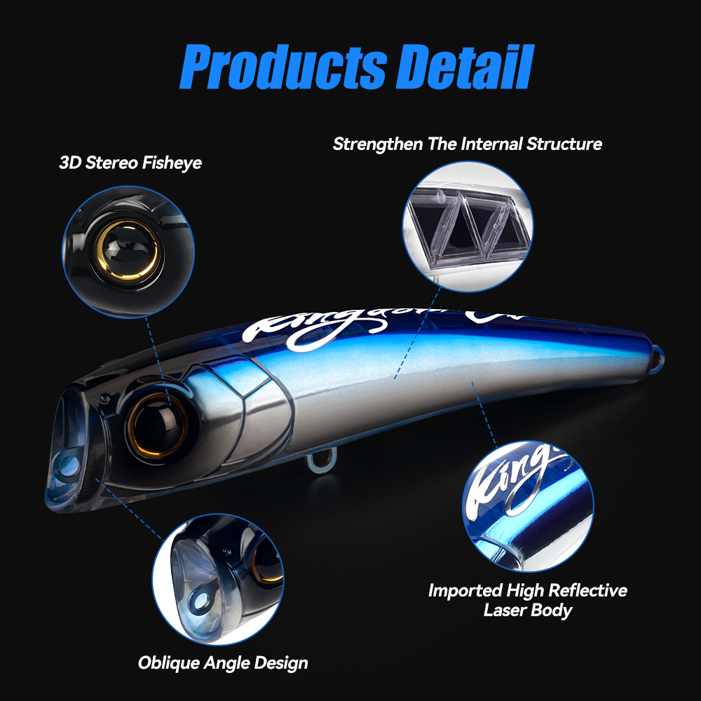 Leurre popper KINGDOM GT Topwa - Fishing Lure Popper avis et prix
